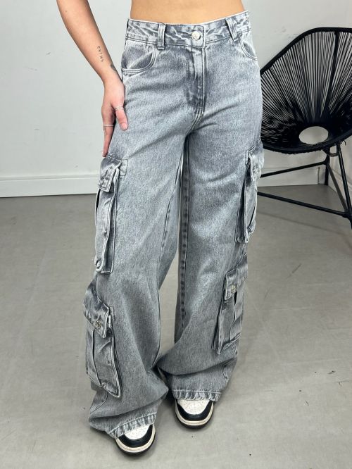 CALÇA WIDELEG RELAXED CARGO