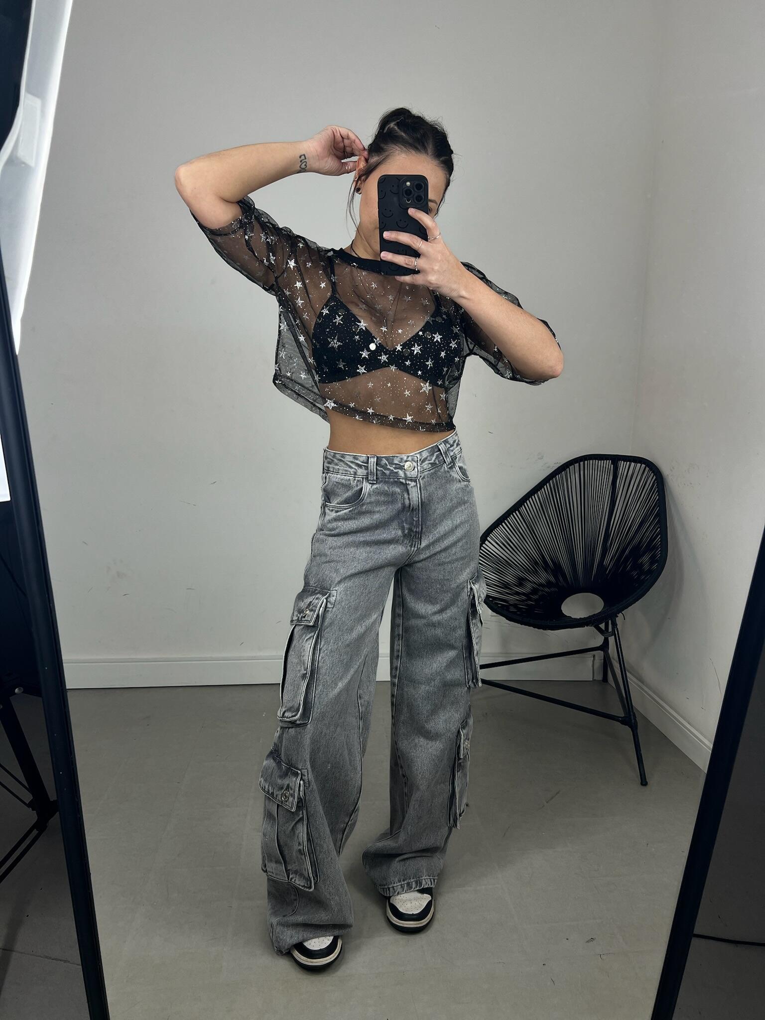 T-CROPPED TULE ESTRELA