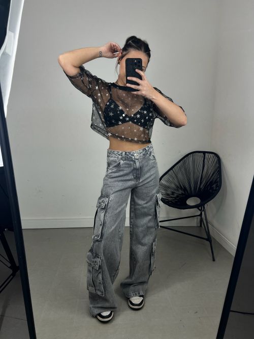 T-CROPPED TULE ESTRELA