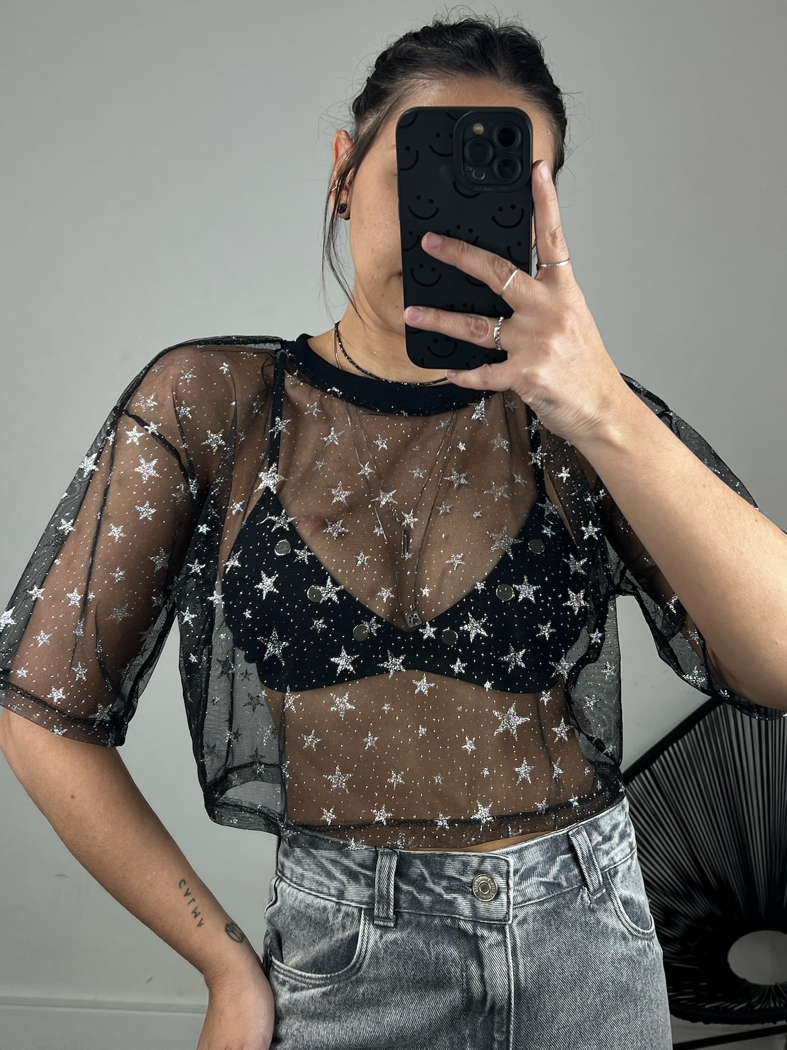 T-CROPPED TULE ESTRELA