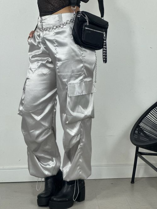 CALÇA PARACHUTE CETIM