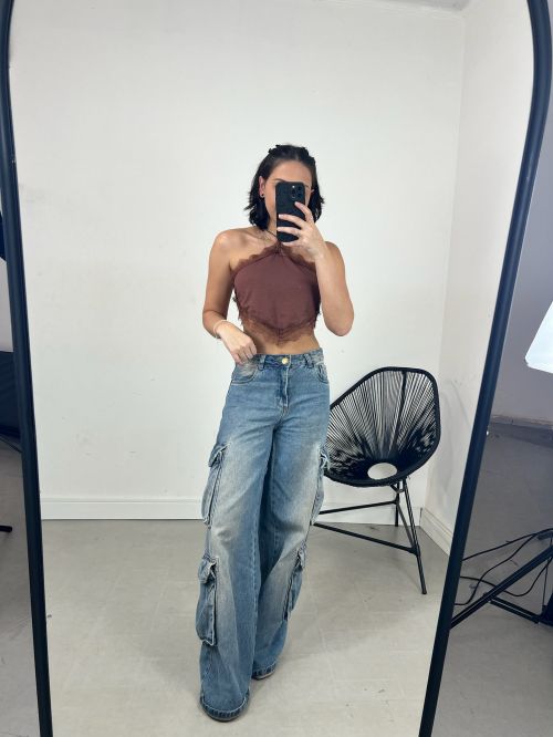 CROPPED HALTER RENDA