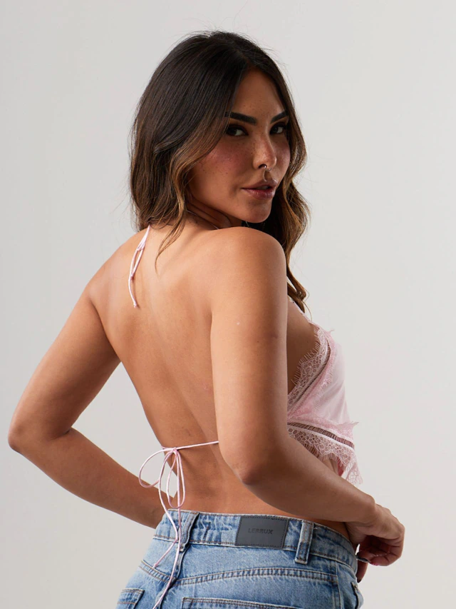 CROPPED HALTER RENDA