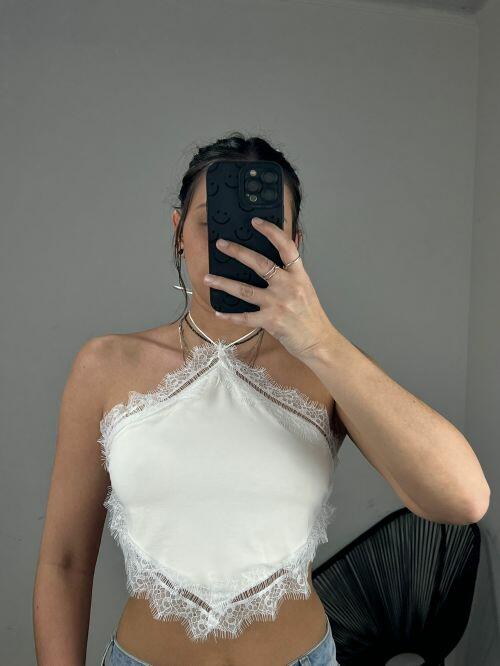 CROPPED HALTER RENDA