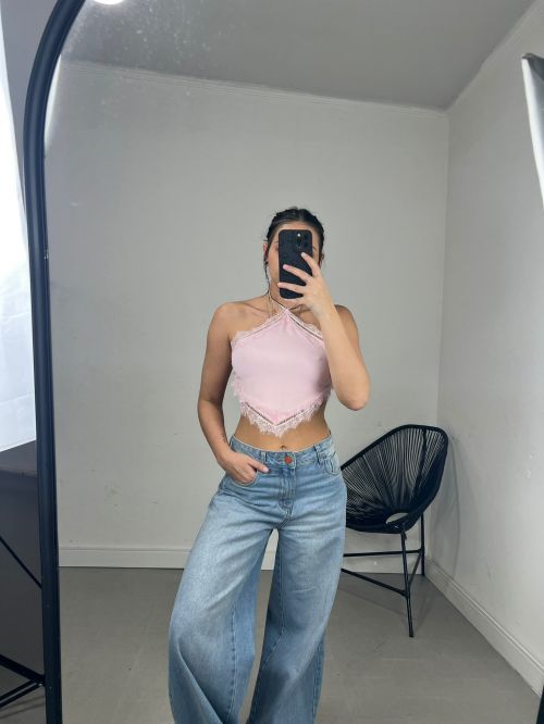 CROPPED HALTER RENDA