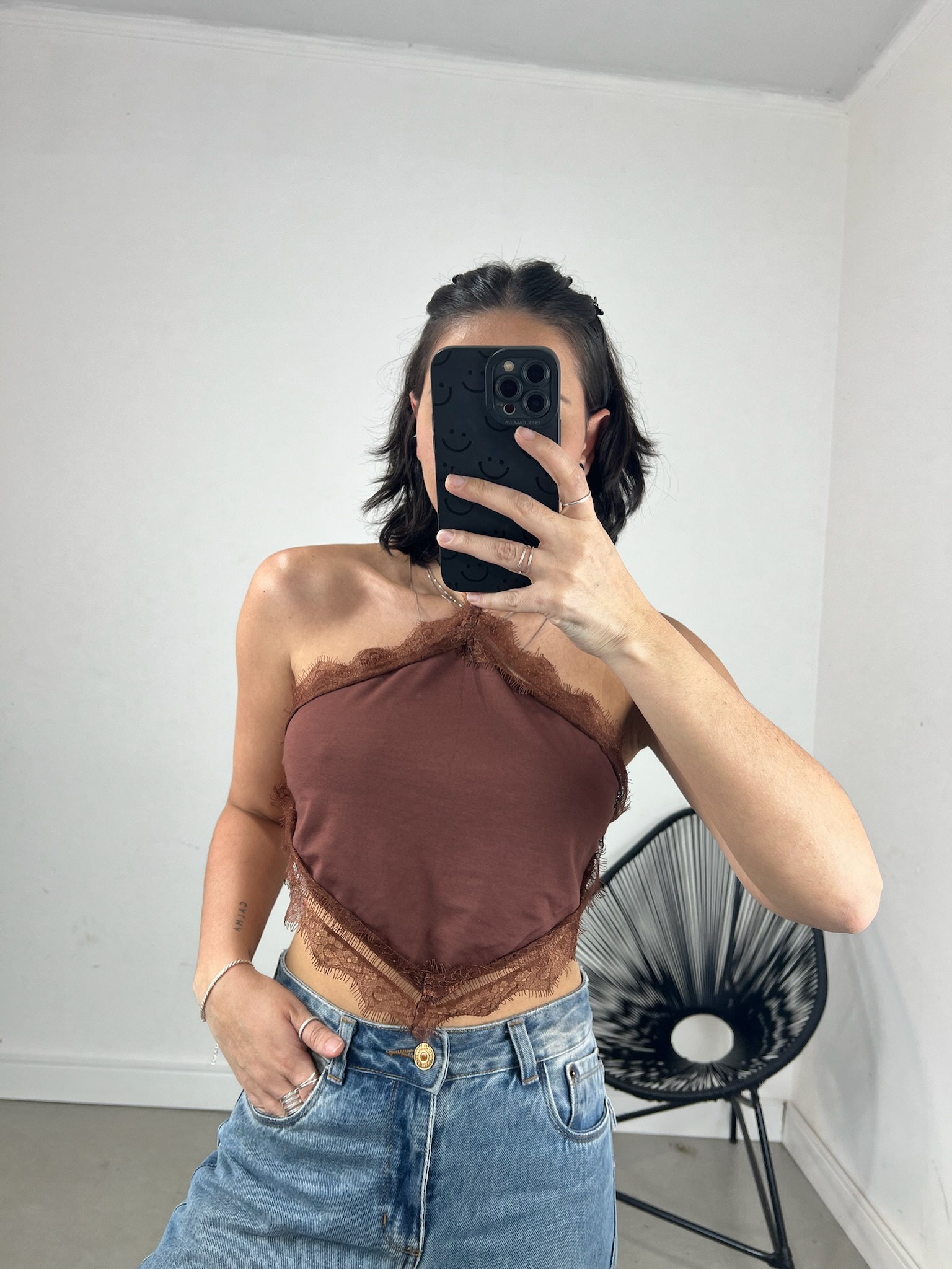 CROPPED HALTER RENDA