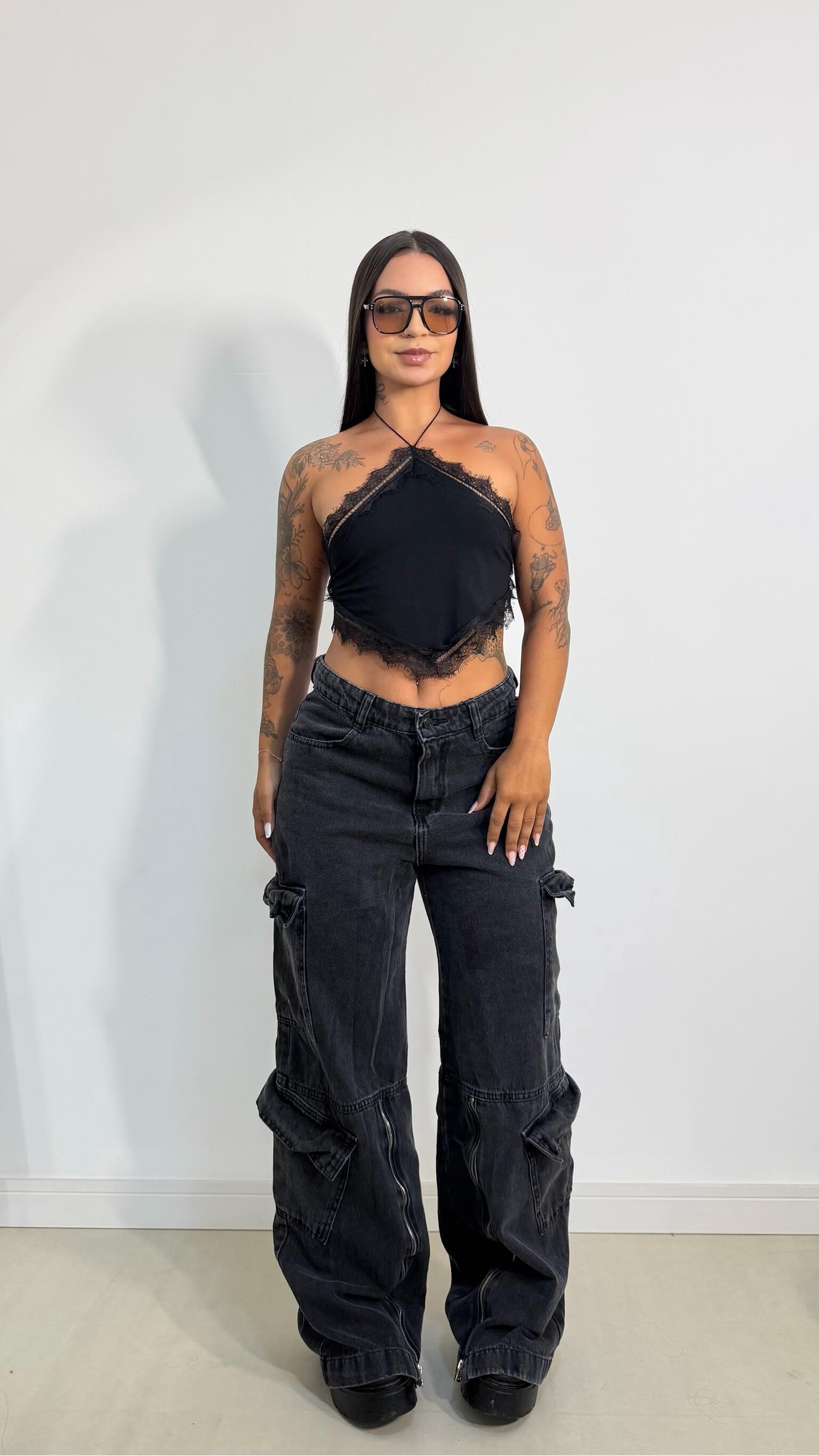 CROPPED HALTER RENDA