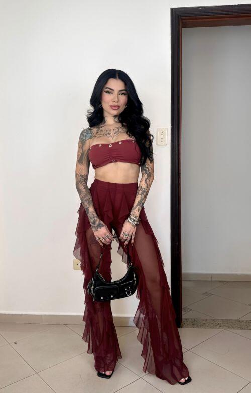 CALÇA NAIA TULE