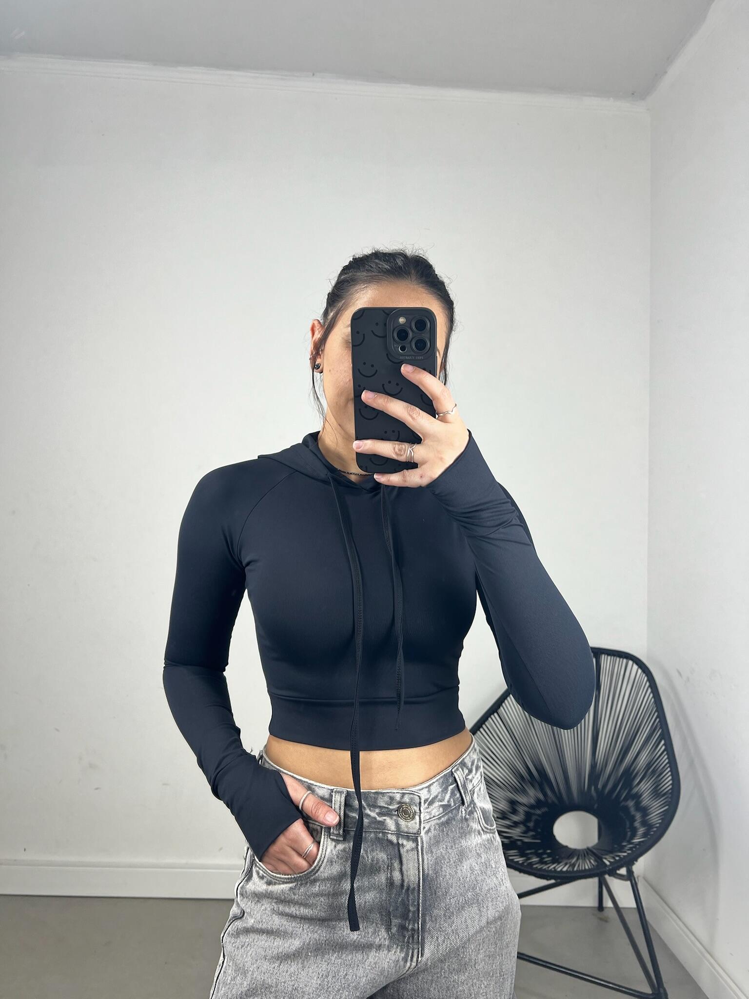 CROPPED CAPUZ LUVA POLIAMIDA