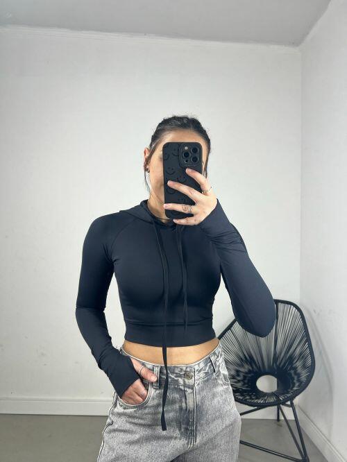 CROPPED CAPUZ LUVA POLIAMIDA