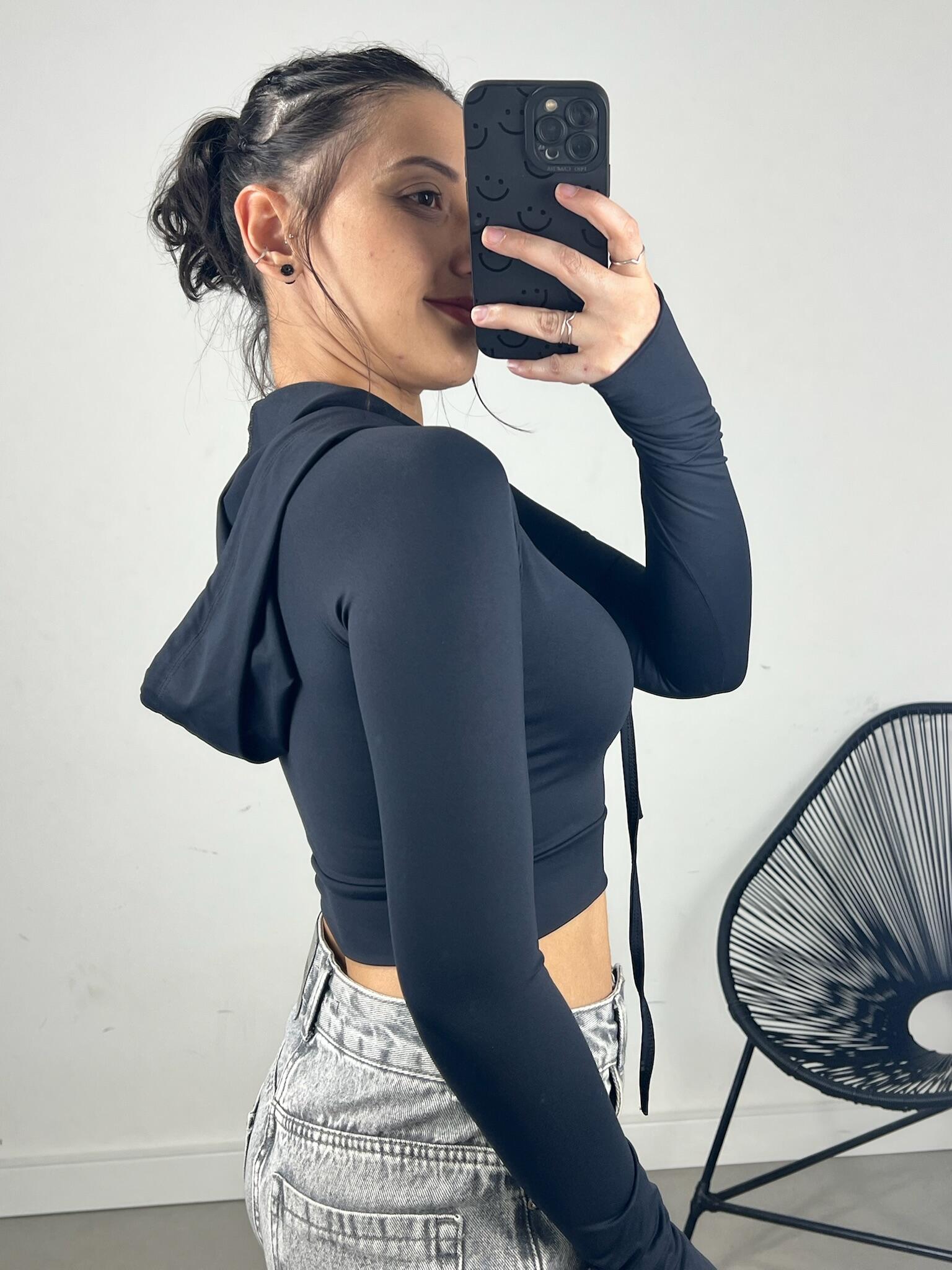 CROPPED CAPUZ LUVA POLIAMIDA