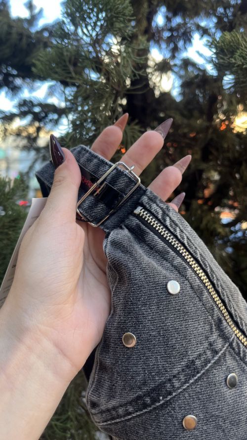 POCHETE JEANS TACHINHAS