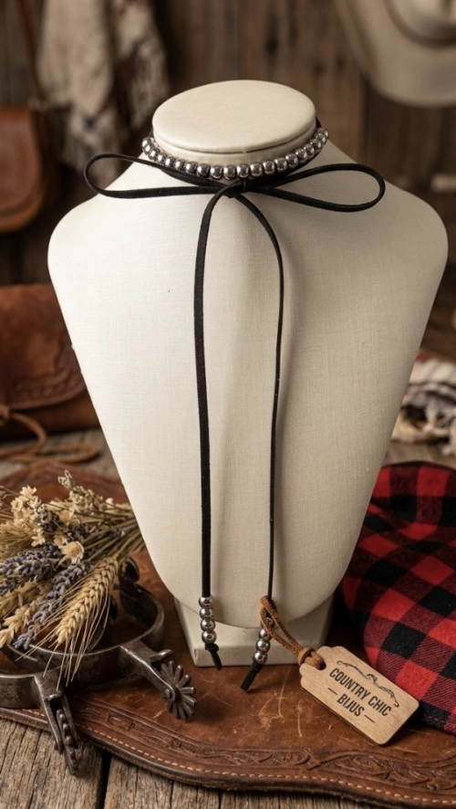 CHOKER BOLINHA METALIZADA
