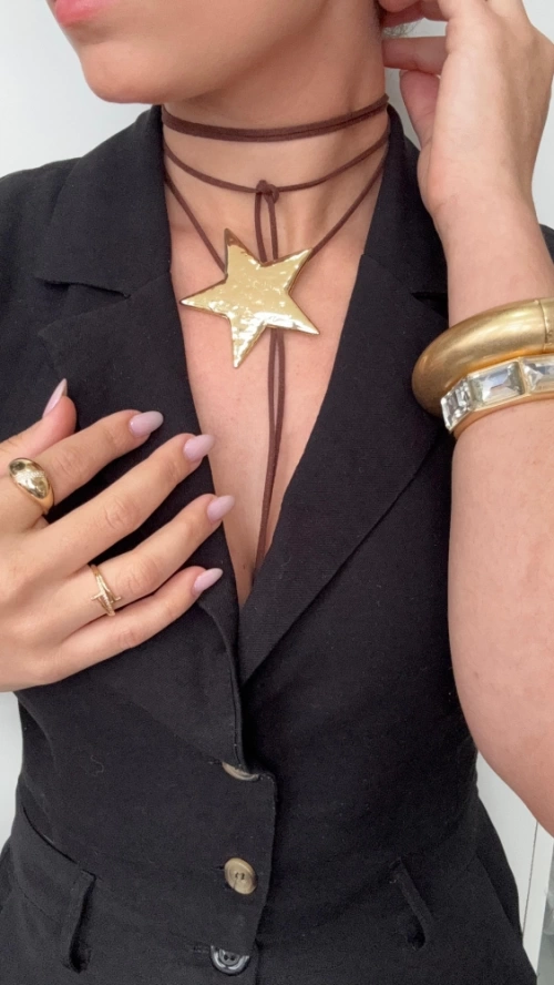 CHOKER PINGENTE ESTRELA