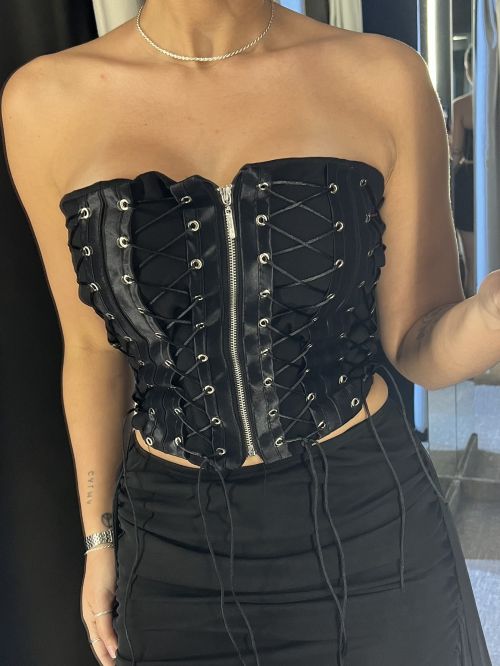 CORSET AMARRAÇÃO ILHÓS