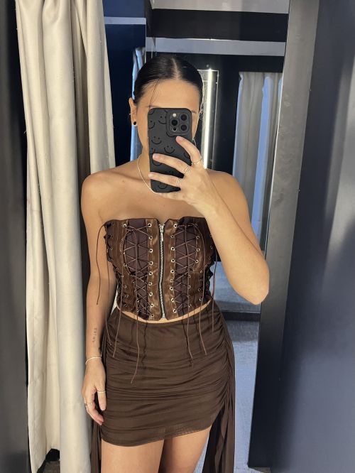 CORSET AMARRAÇÃO ILHÓS