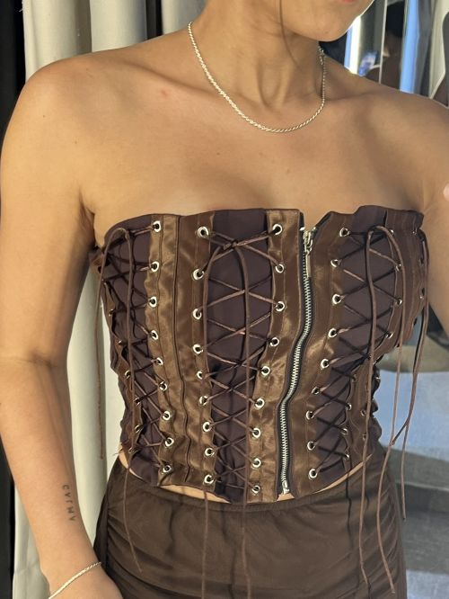 CORSET AMARRAÇÃO ILHÓS