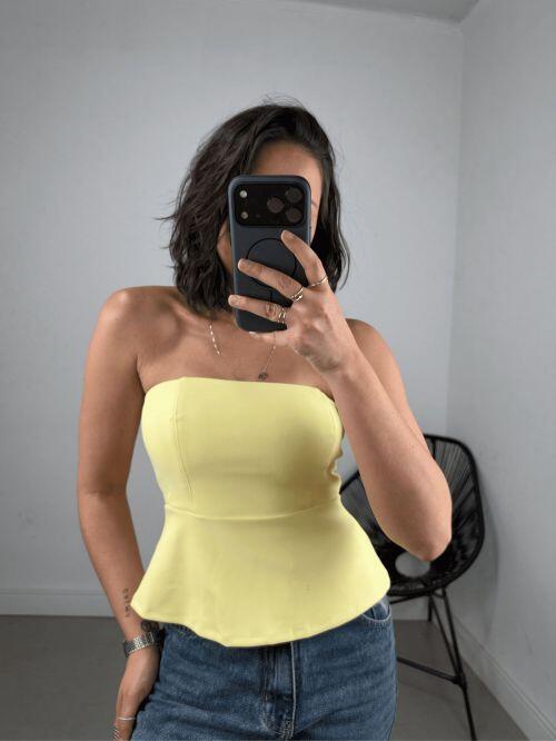 CROPPED PEPLUM MONTARIA