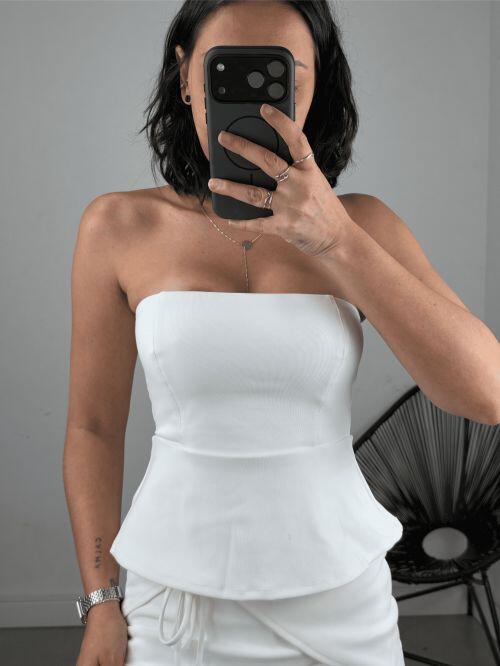 CROPPED PEPLUM MONTARIA