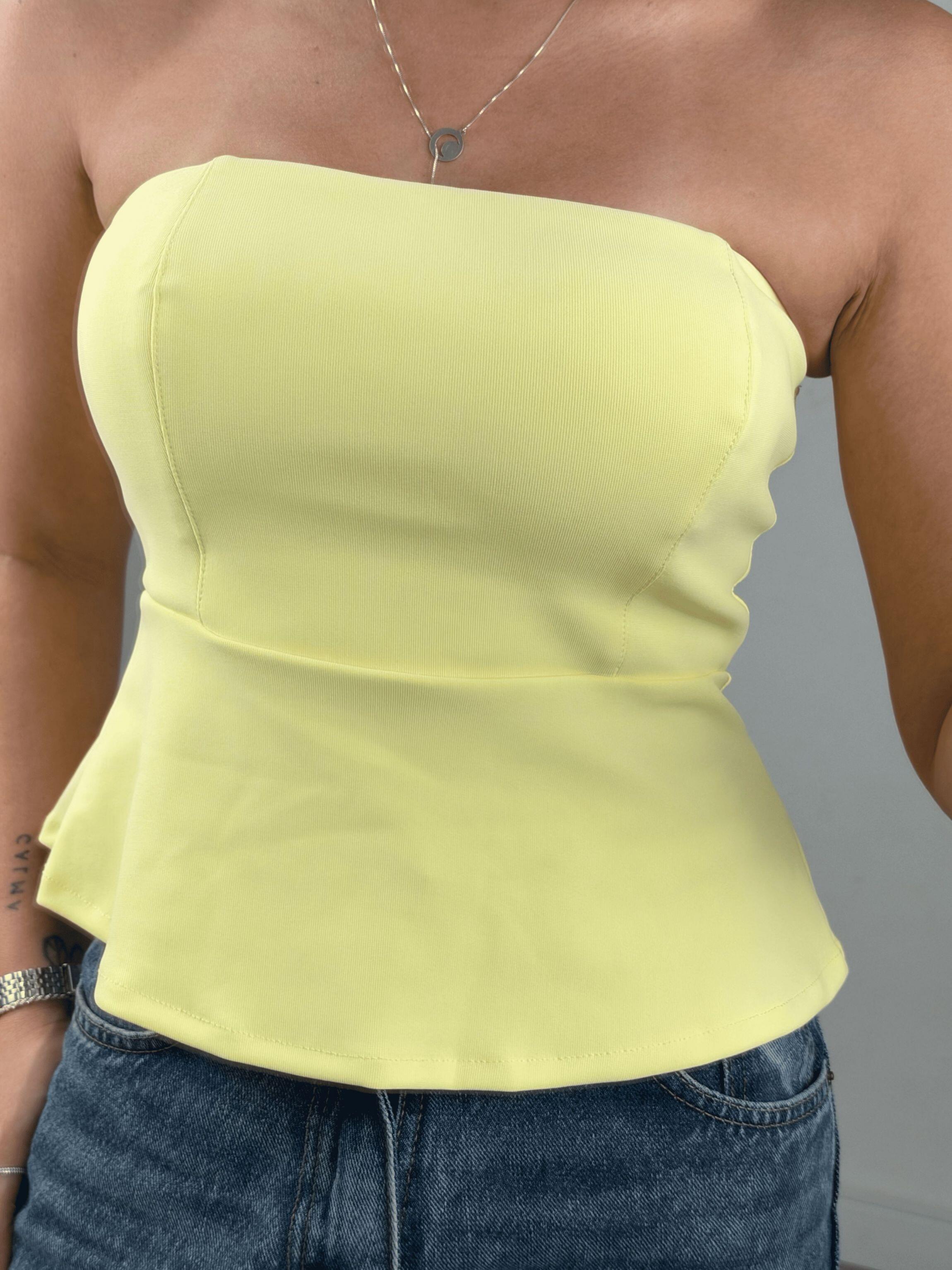 CROPPED PEPLUM MONTARIA
