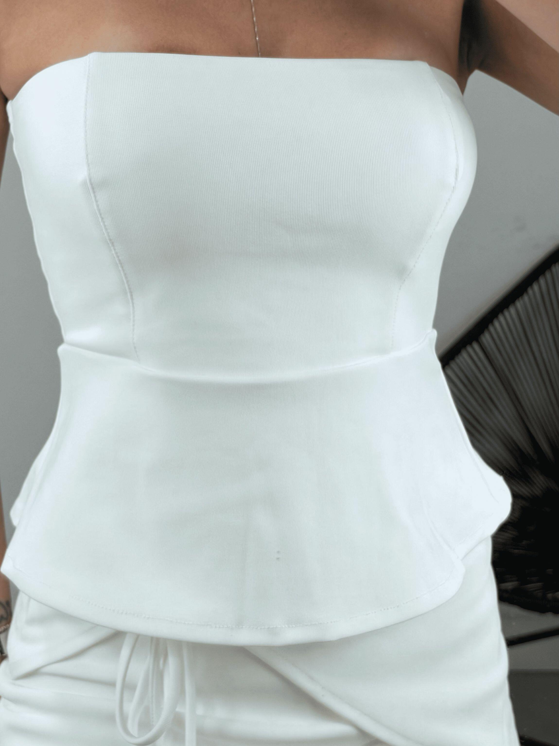 CROPPED PEPLUM MONTARIA