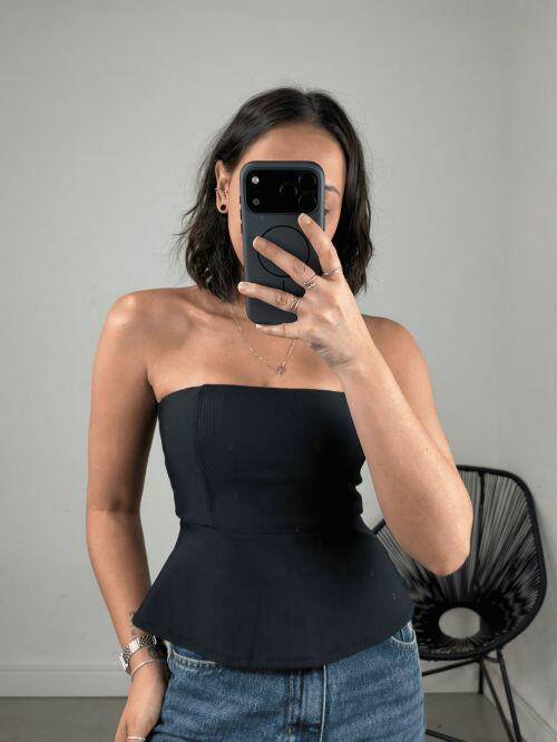 CROPPED PEPLUM MONTARIA