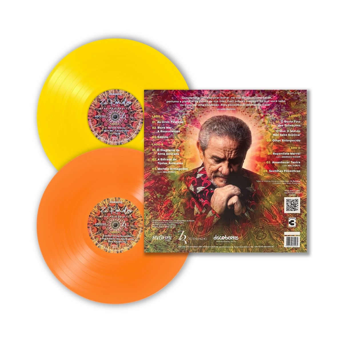 Comprar LP Zé Ramalho / Ateu Psicodélico (vinil laranja e vinil