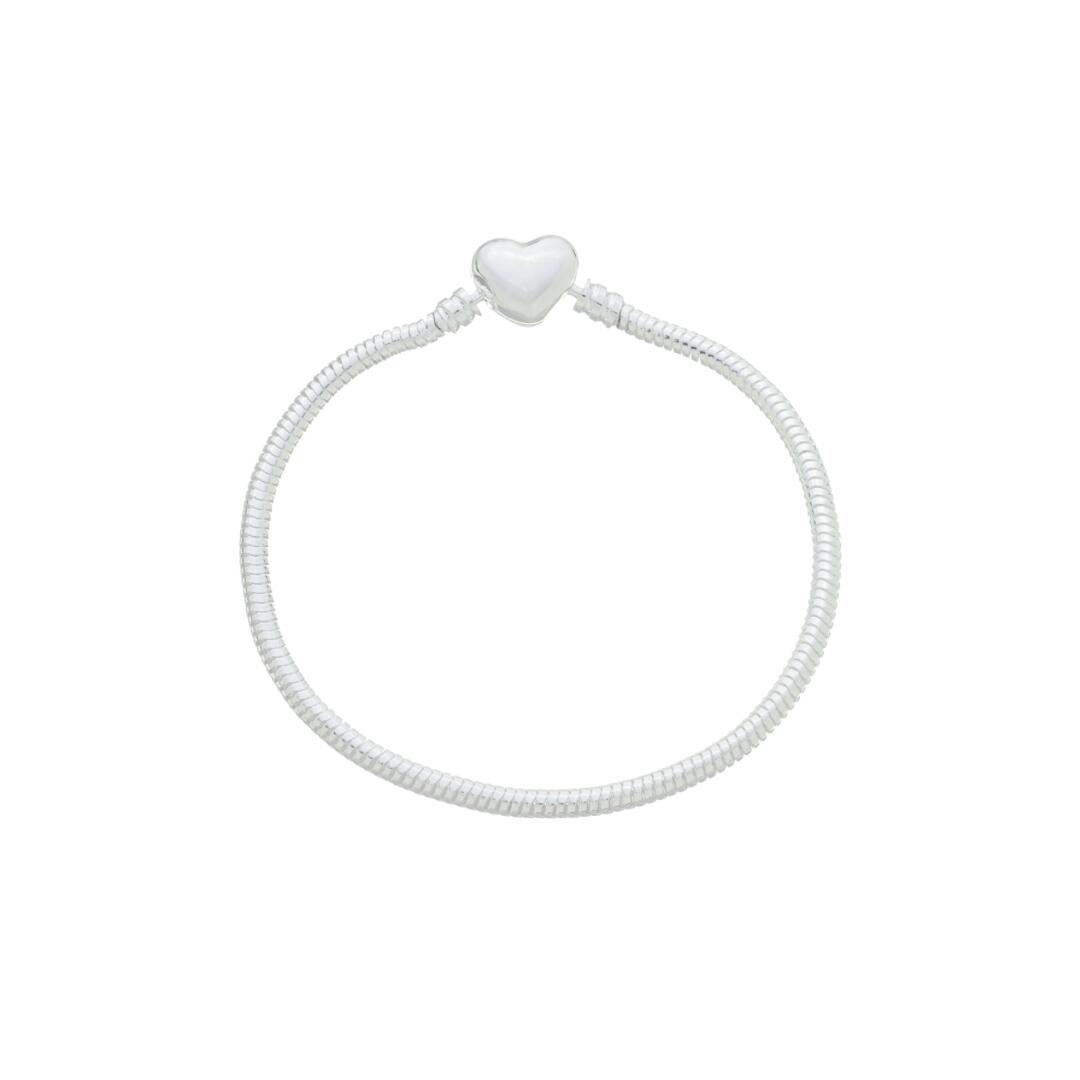 Pulseira de Berloques Fecho Coração cod760