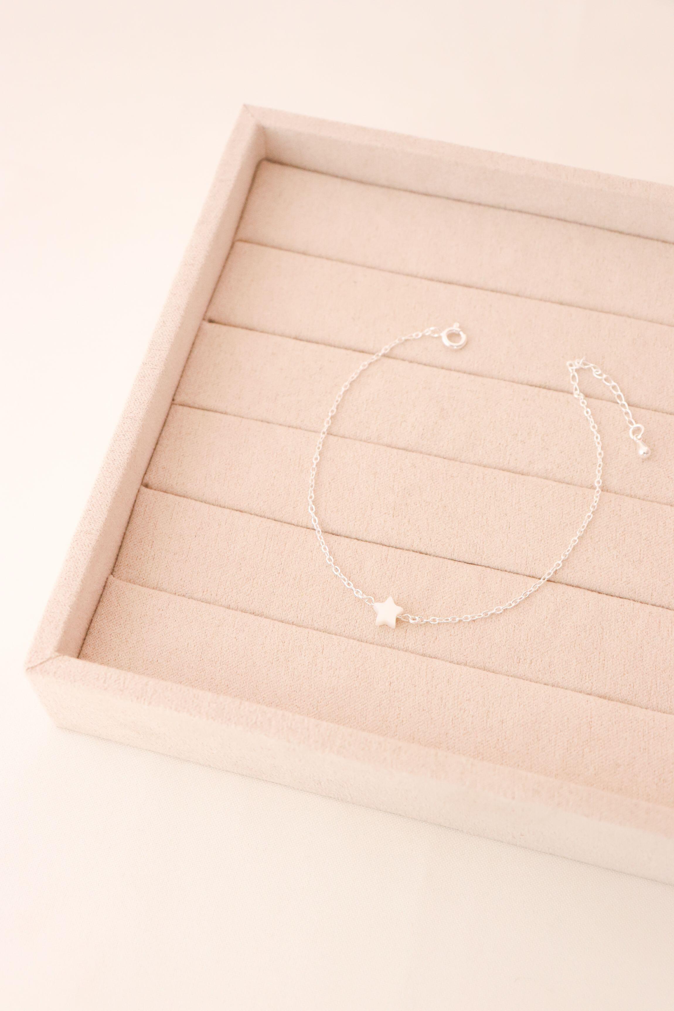 Pulseira estrela madrepérola - Prata cod1371