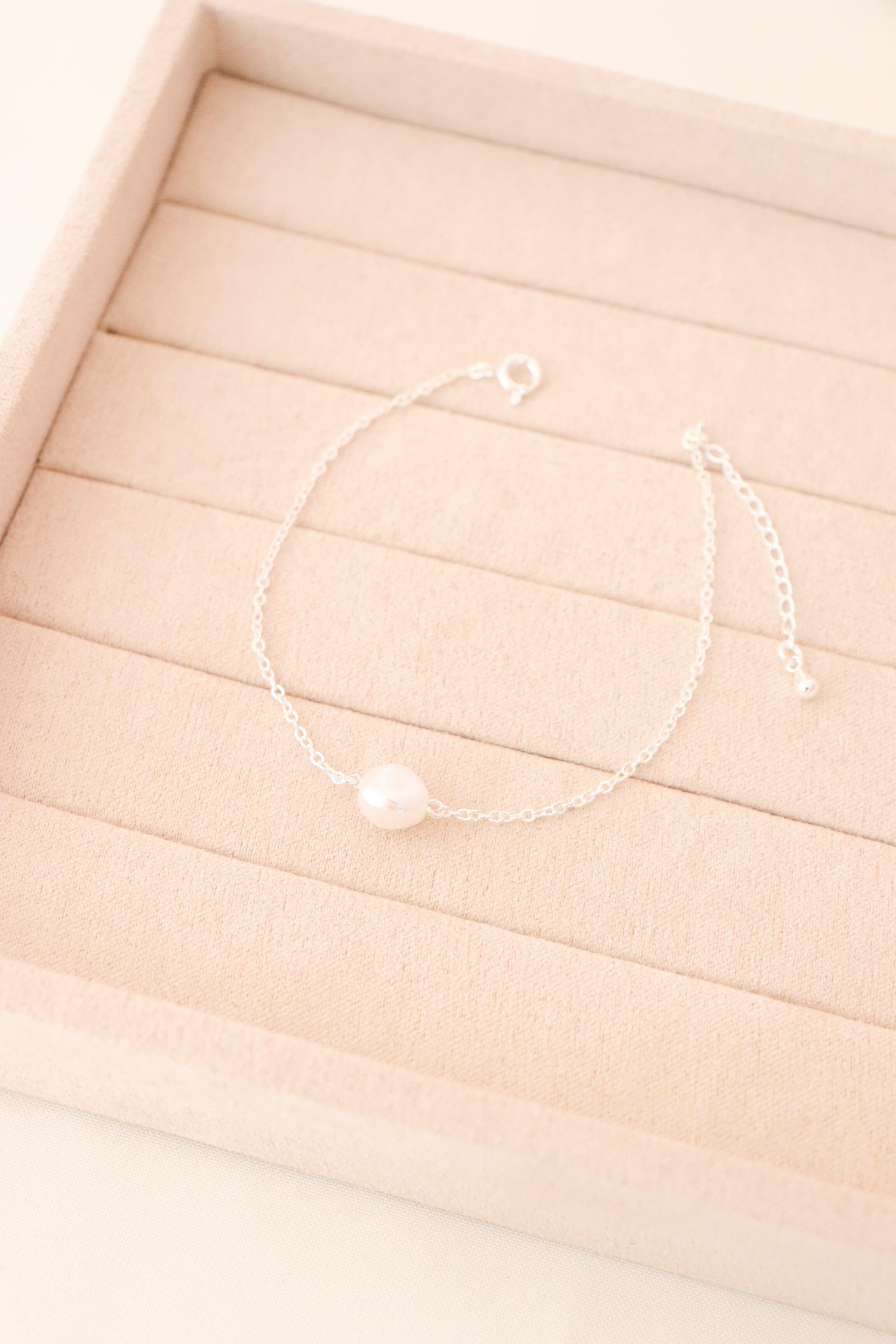 Pulseira perola barroca unic - Prata cod1485