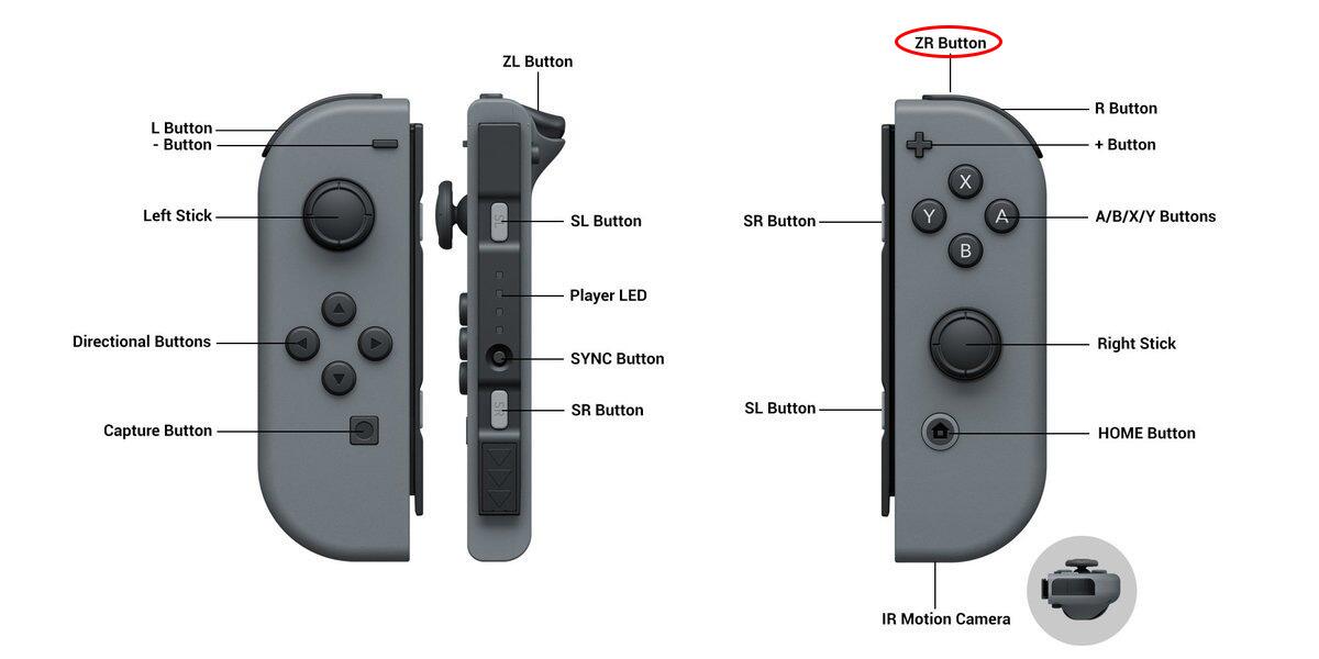 Comprar Cabo Flat Flex Botão Zr Nintendo Switch Joy-con Lado