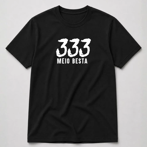 Comprar Camiseta 333 Meio Besta - R$69,90