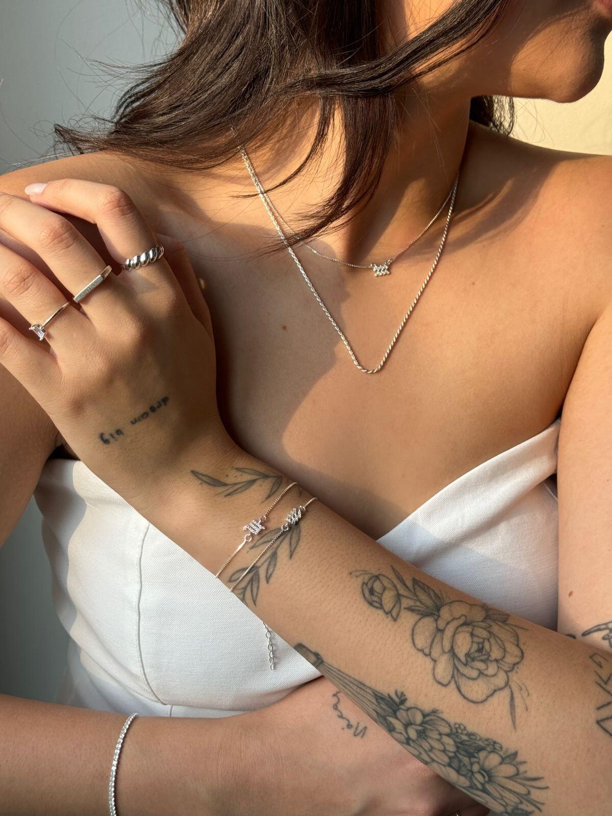 Pulseira de Prata Signo Cravejado - 12 Signos