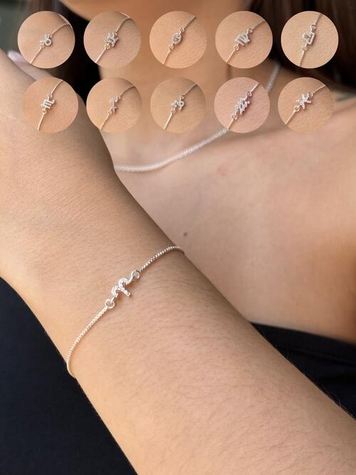 Pulseira de Prata Signo Cravejado - 12 Signos