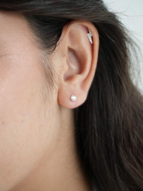 Conjunto Colar e Brinco de Prata com Zirc�nia
