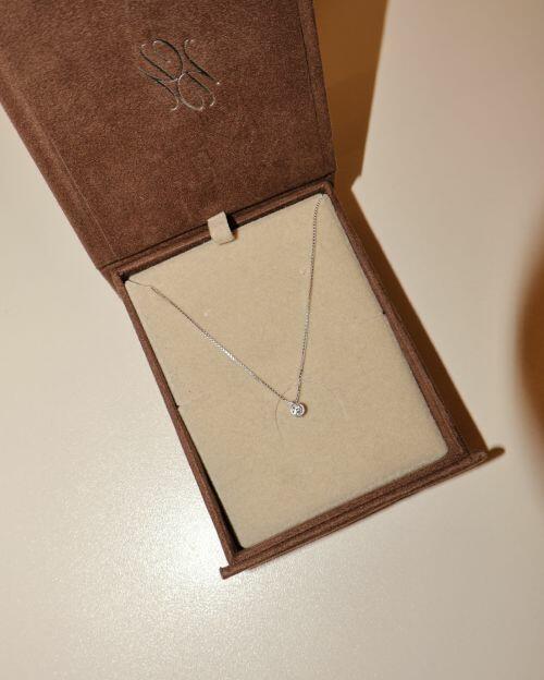 Conjunto Colar e Brinco de Prata com Zircônia
