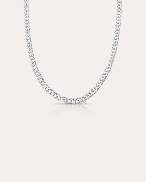 Corrente de Prata Grumet Dupla 4mm
