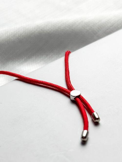 Pulseira Fio Vermelho Unissex com Fecho de Prata