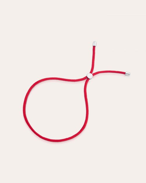 Pulseira Fio Vermelho Unissex com Fecho de Prata