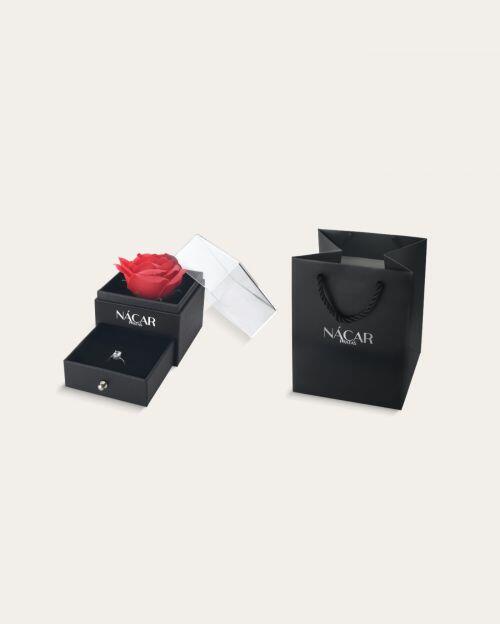 Embalagem de Presente com Rosa Eterna