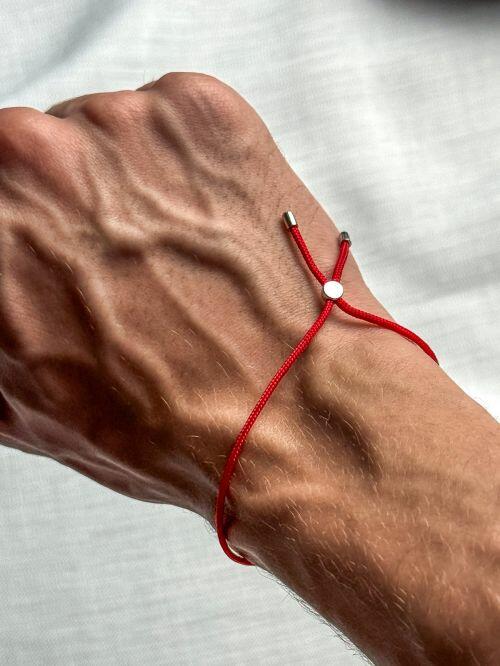 Conjunto Duas Pulseiras Fio Vermelho Unissex