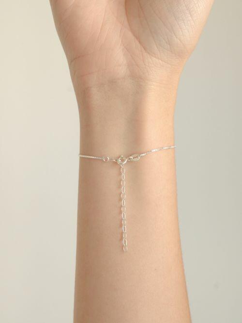 Pulseira de Prata Quadrada Turmalina
