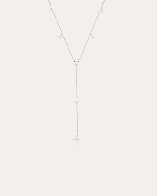 Colar de Prata Gravatinha com Zirc�nias