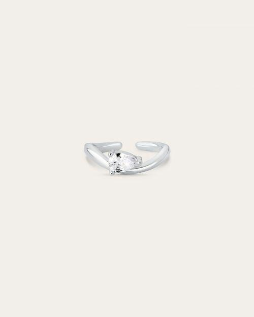Anel de Prata Mindinho Gota (Pinky Ring)