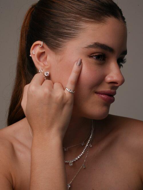 Anel de Prata Mindinho Gota (Pinky Ring)