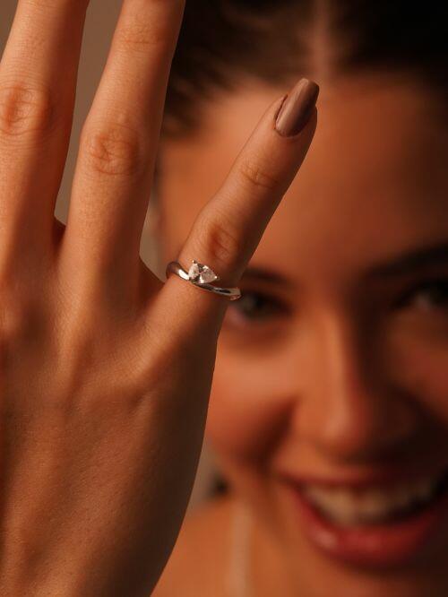 Anel de Prata Mindinho Gota (Pinky Ring)