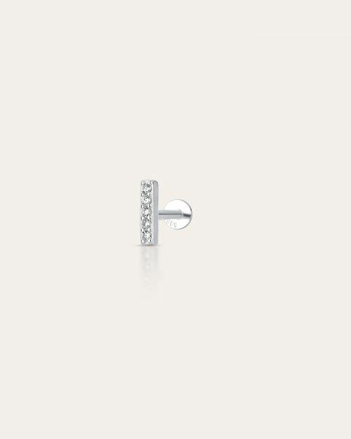Piercing de Prata Palito Cravejado