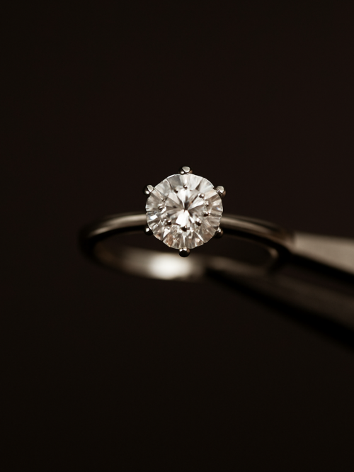 Anel de Prata Solitário Moissanite 2ct