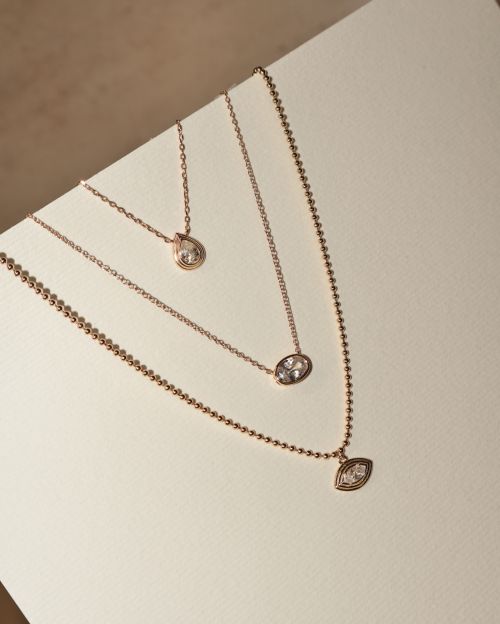 Colar de Prata Oval Crava��o Inglesa Ouro