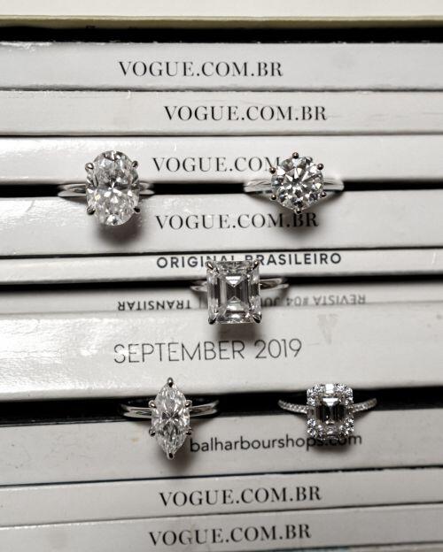 Anel de Prata Solitário Brilhante Virgínia Moissanite 4ct